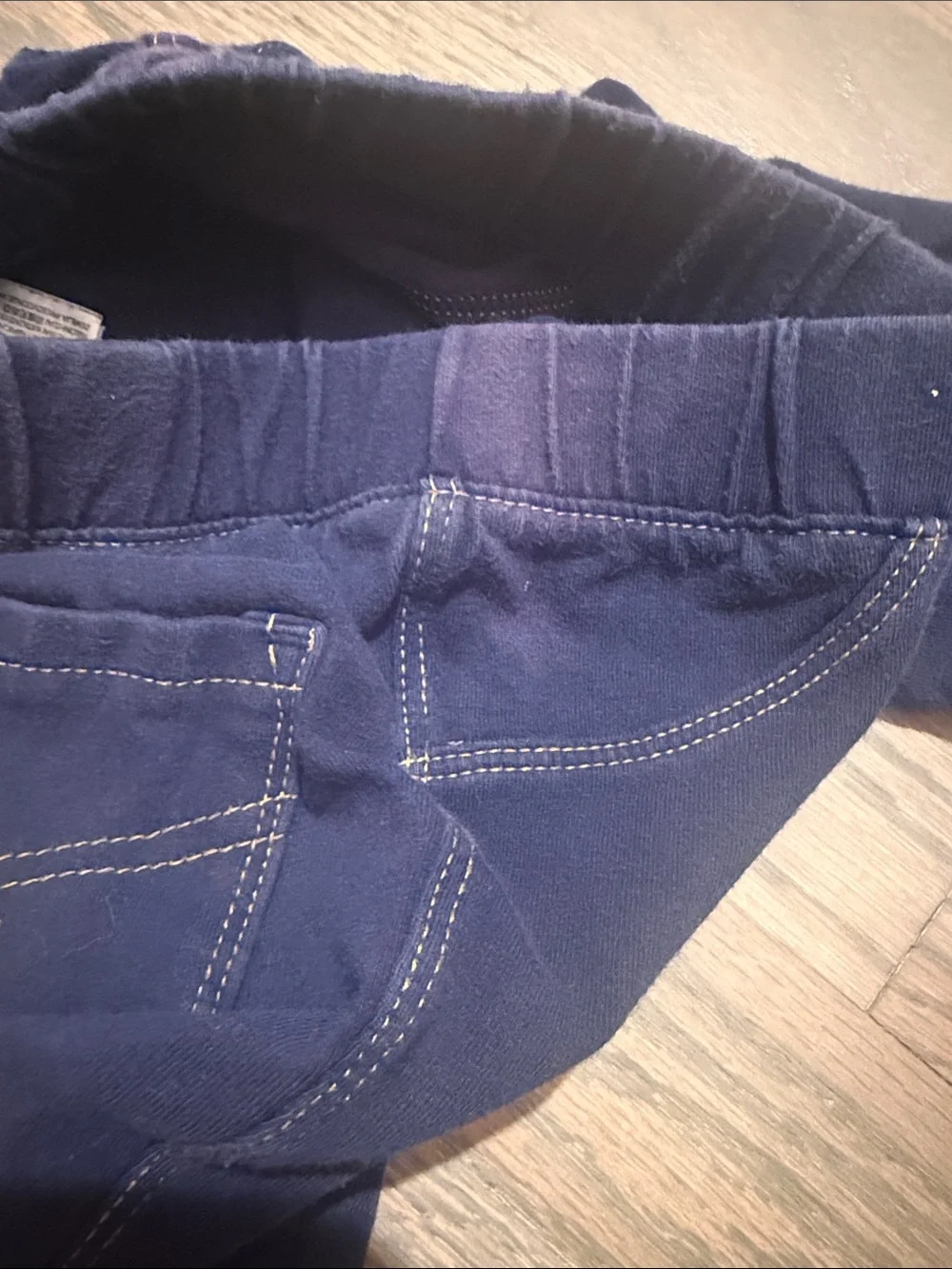 Kids Navy Stretch Pull-On Leggings